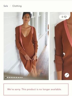 Daily Practice Anthropologie colorblock lounge set Sweater Dress Rust & Salmon